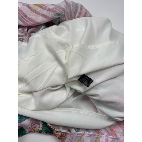 BOSTON PROPER Pink Maxi Dress Off The Shoulder Sparkly English Rose S - Picture 11 of 13